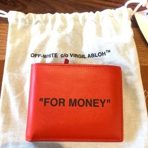 Brand New OFF White “For Money” Wallet